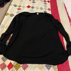 Old Navy ribbed black long sleeve size XL